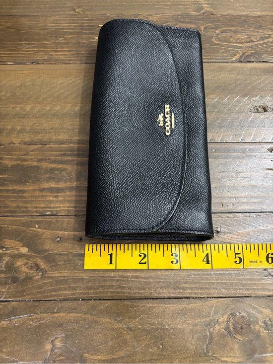 Amazon.com: Coach Signature PVC Slim Envelope Wallet IM  Coach Crossgrain Leather Slim Envelope Wallet in Black
